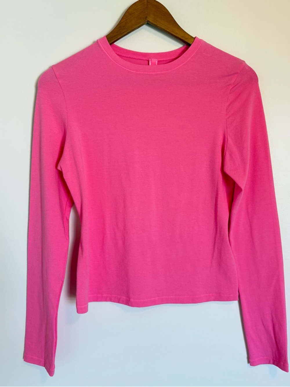 Skims Pink Long Sleeve Top